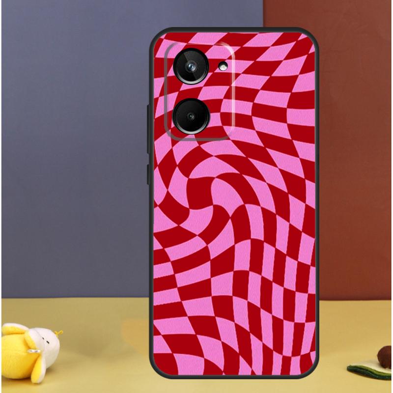 Crazy Checkered For Realme GT7 Pro GT6 C61 C67 C63 C71 C55 C51 C65 C53 C75 10 11 12 13 14 15 Pro Plus Case