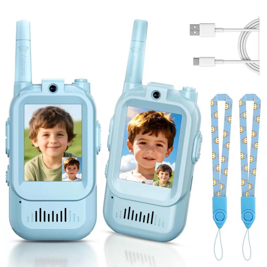 Детские видео рации, Перезаряжаемая видеоняня для детей, Забавные игрушки для маленьких учеников, Игрушка для игры в помещении и на улице для семейных игр