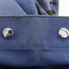 HERMES Chevault Tote Bag Blue / black canvas hose unisex Used