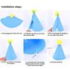 Colorful Dog Birthday Party Supplies Set with 12 Mini Hats and Elastic Ropes for Small to Medium Pets Cat Included