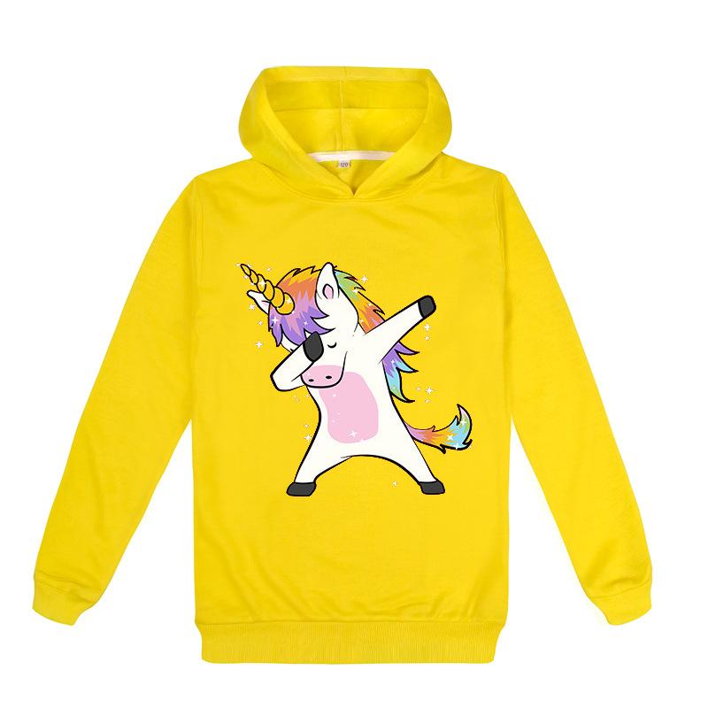 Милые толстовки с единорогом, детский повседневный свитер, детская одежда, толстовки с длинными рукавами, детские топы, кофты