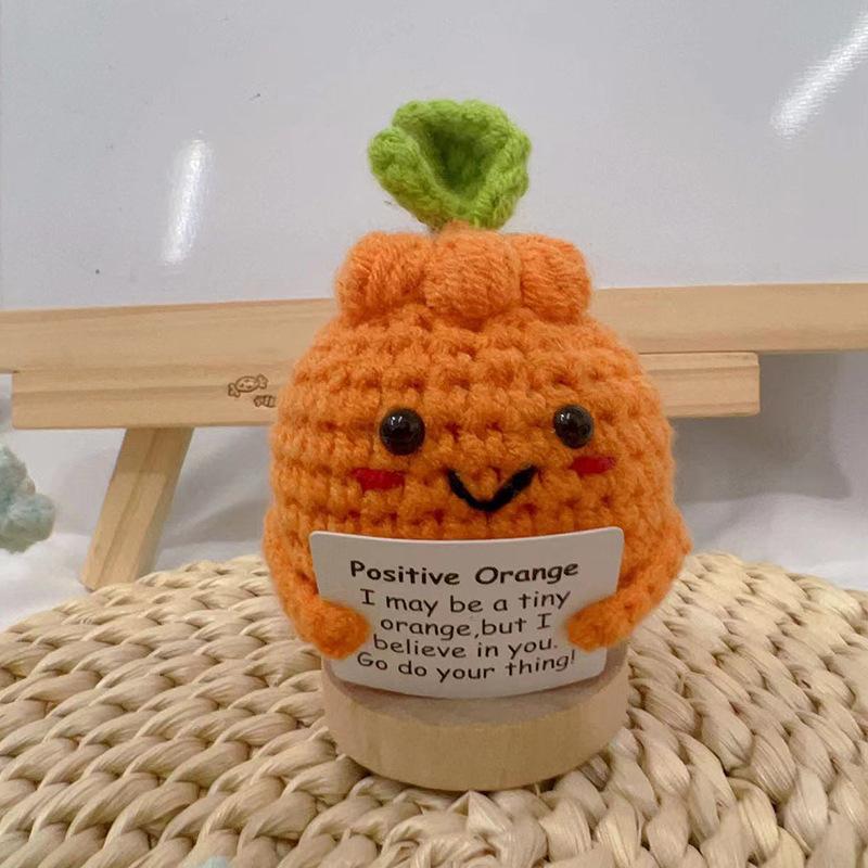 Позитивная Энергия Картофельные Куклы Ручной Работы Обнимашка Карманная Вязаная Кукла Позитивная Открытка Настольное Украшение Подарок Комната Мотивационный Декор