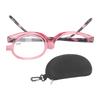 Makeup Glasses Lightweight Folding Rotating Single Lens Women Magnifying Cosmetic Eyeglasses with
