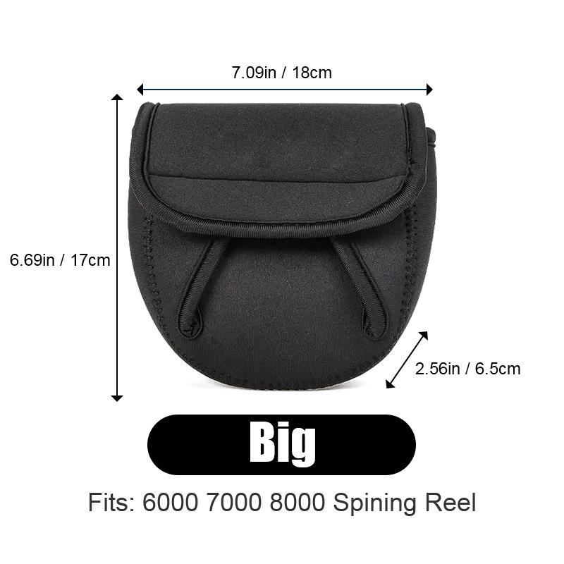 S/M/L Spinning Fishing Reel Cover Neoprene Wheel Protective Case Waterproof Reel Bag Storage Water Drop Wheel Package Outdoor