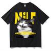 Смешной мем El Gato Кот Графика MILF Мужчина Я Люблю Кошачьих Футболка с коротким рукавом Летняя Повседневная Мода Хип-хоп Высококачественная Футболка...
