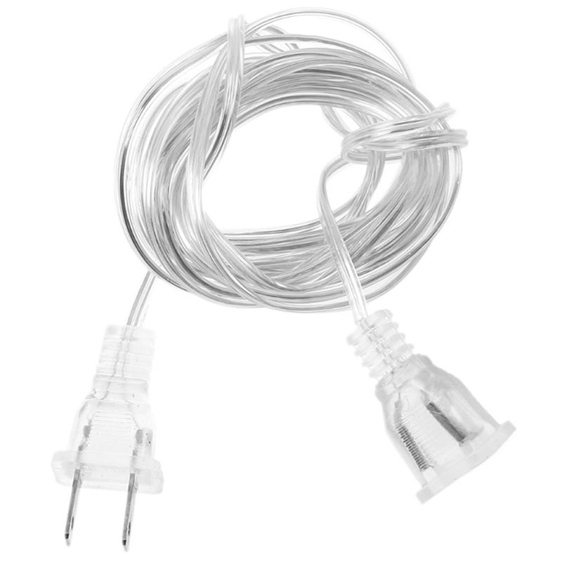 5M Eu/Uk Plug Power Christmas Extension Cable Extender Wire For Led String Light