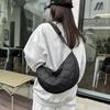 Women's Plaid Crossbody Messenger Bag Nylon Shoulder Bags Large Capacity Travel Half Moon Belt Bag Ladies Hobos Bag CLE