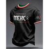 New Men Mexico National Soccer Jersey 3D  Print Quick Dry Football T Shirt  Sports Training Tee for Fan Match Daily Wear