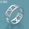 925 Sterling Silver Hollow Out Ring Fashion Charm Wedding Jewelry