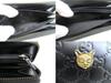 Оригинальный кошелек GUCCI Cat Guccissima из черной кожи на круговой молнии #a926 Восстановленный