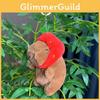 11cm Capybara Fashionable Plush Keychain With Adorable Strawberry Hat Great For Personalization
