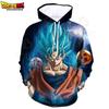 Sweatshirt Kids Hoodie 3D Print Boys Girls Cartoon Sudadera Tops Super Saiyan Clothes