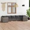 Day and Night - Day and Night Garden Furniture Set 7 Pieces and Gray Synthetic Rattan Cushions
