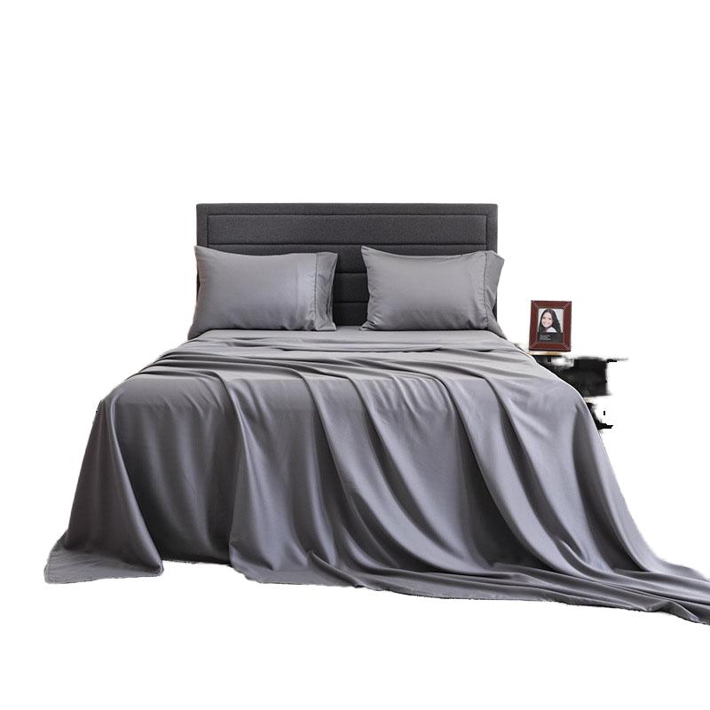 Luxury 100% Bamboo Embroidered Wool Filled 300tc Bedding Set Bed Sheet Eco-Friendly Woven Modern Summer Style