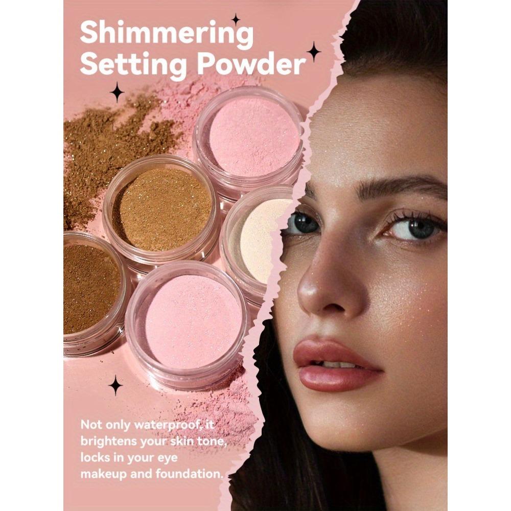 4 цвета фиксирующей пудры, мерцающая финишная пудра, контроль жирности для стойкого макияжа, легкая рассыпчатая водостойкая пудра, делающая кожу пушистой,