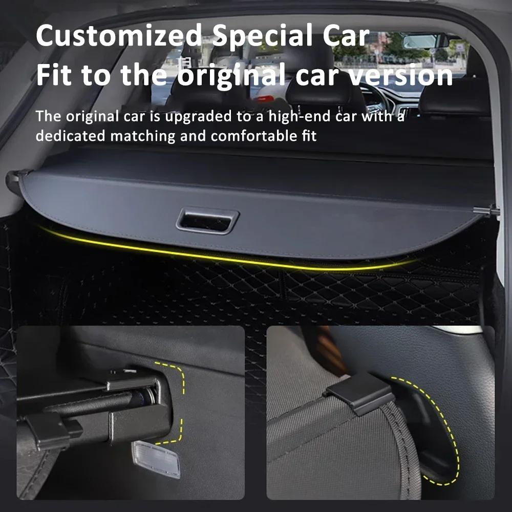 For Hyundai Santa Fe TM 2019~2024 2024 2024 Rear Trunk Cargo Cover Partition Board Privacy Shield Shade Curtain Blind Accessorie