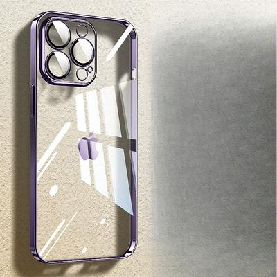 Подходит для чехла для мобильного телефона Apple 16promax Стекло iPhone 15 Прозрачный Высококлассный 1314 Простой Жесткий Чехол