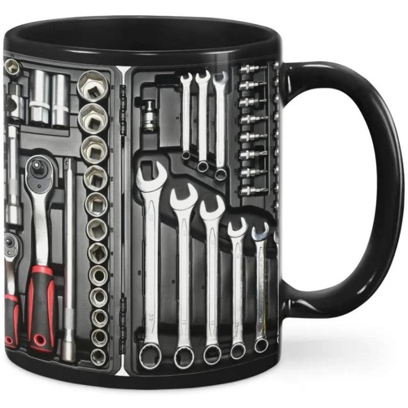 Multi Color Optional Tool Toolbox Ceramic Coffee Mug Coffee Cup Hardware Tool Set Cup Fun Gifts