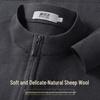 Snowflying Men's Merino Wool Blend Half-Zip Pullover Sweater