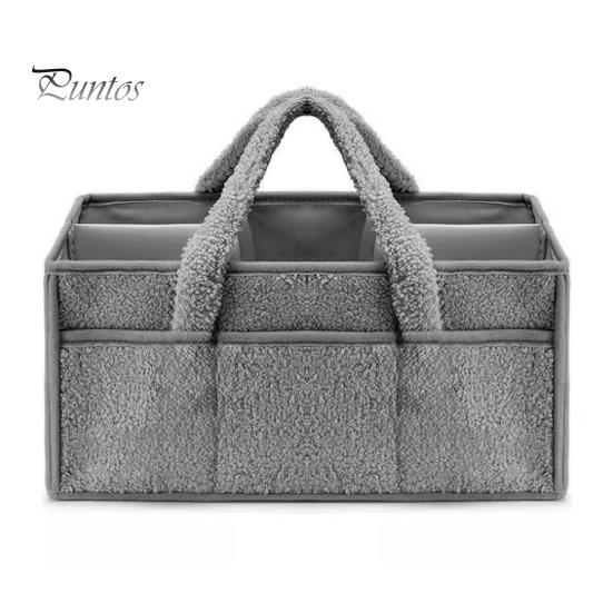 Корзина для хранения детских подгузников, органайзер с ручкой, большая вместимость, несколько отделений, контейнер для принадлежностей для новорожденных