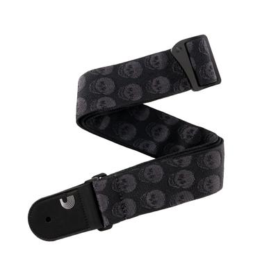 Ремень для гитары, плетеный, Skulls, черный, трубчатый, 50TB00 [D'Addario] []