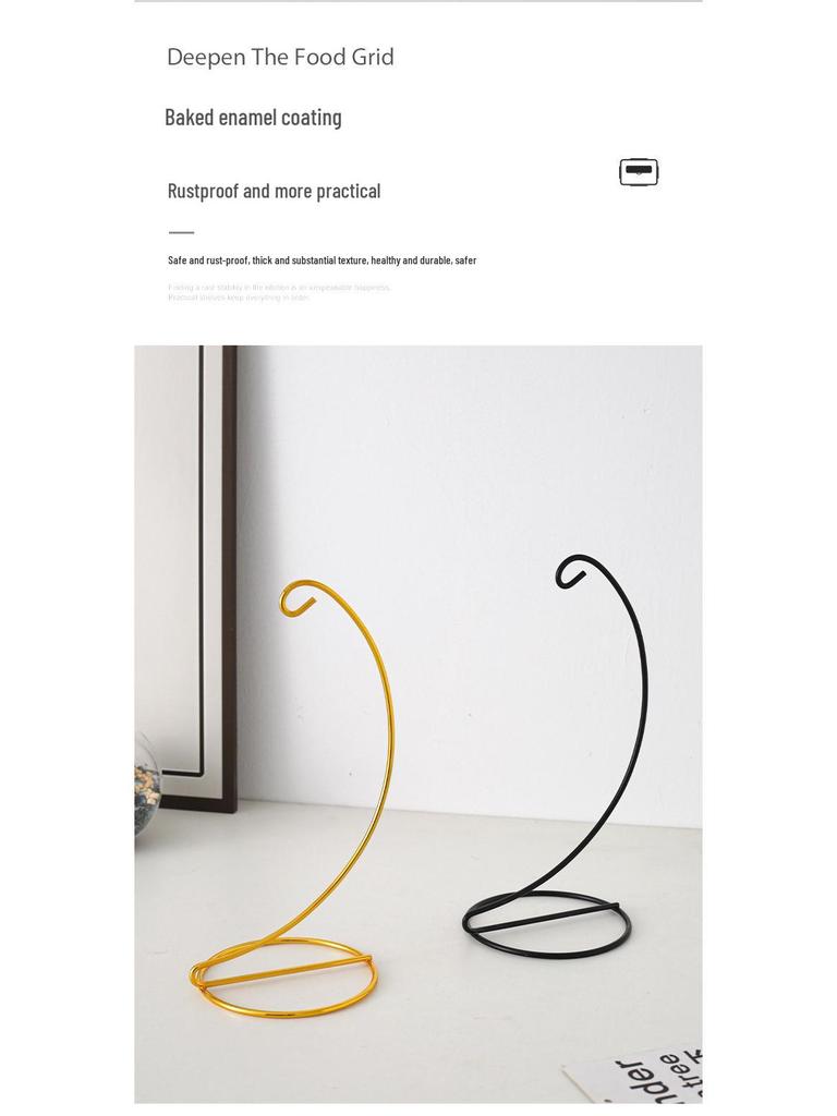 Modern Minimalist Hanging Glass Sphere with Iron Stand for Plants