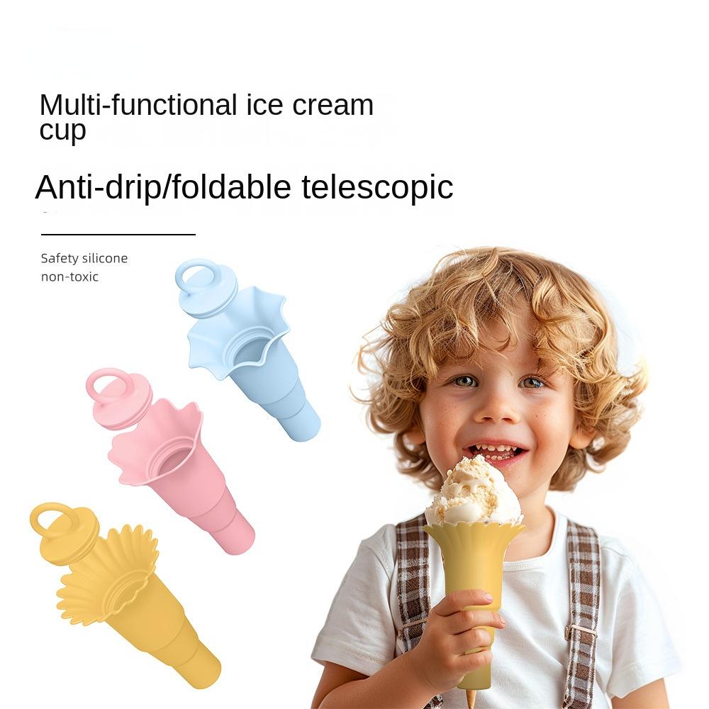 18 шт. Складная силиконовая трубочка для мороженого, герметичная, детская, многофункциональная, грязенепроницаемая, держатель для мороженого на палочке