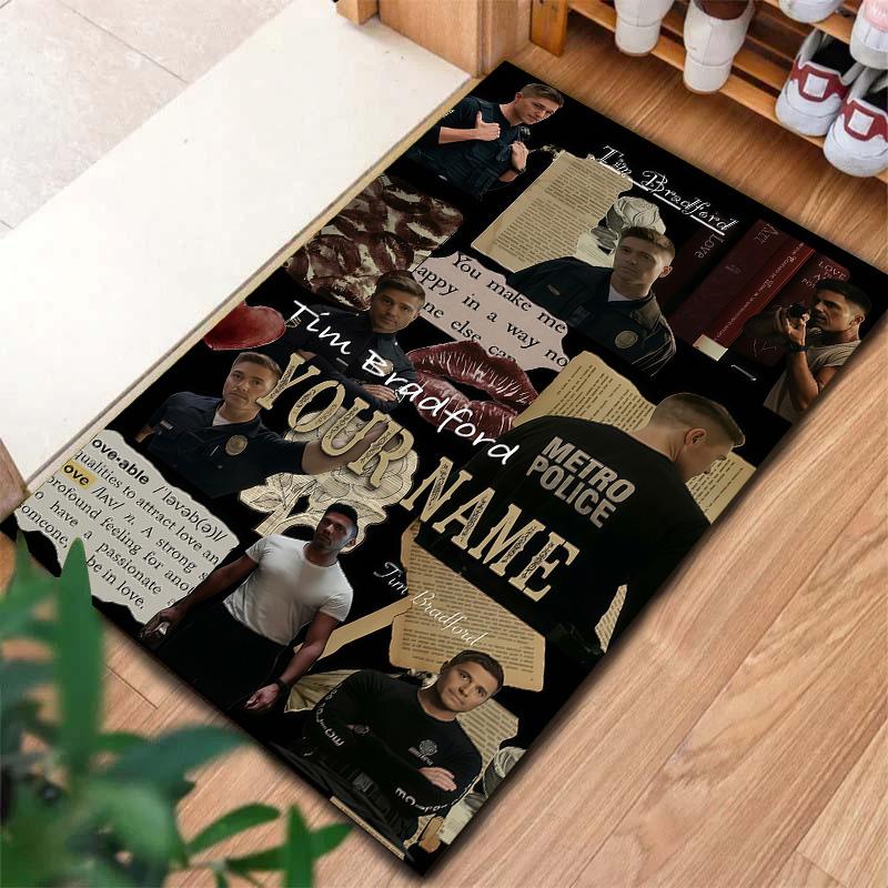 The Rookie Custom Name Carpet Rug For Living Room Bedroom Home Sofa Decoration Kids Play Nonslip Floor Mat