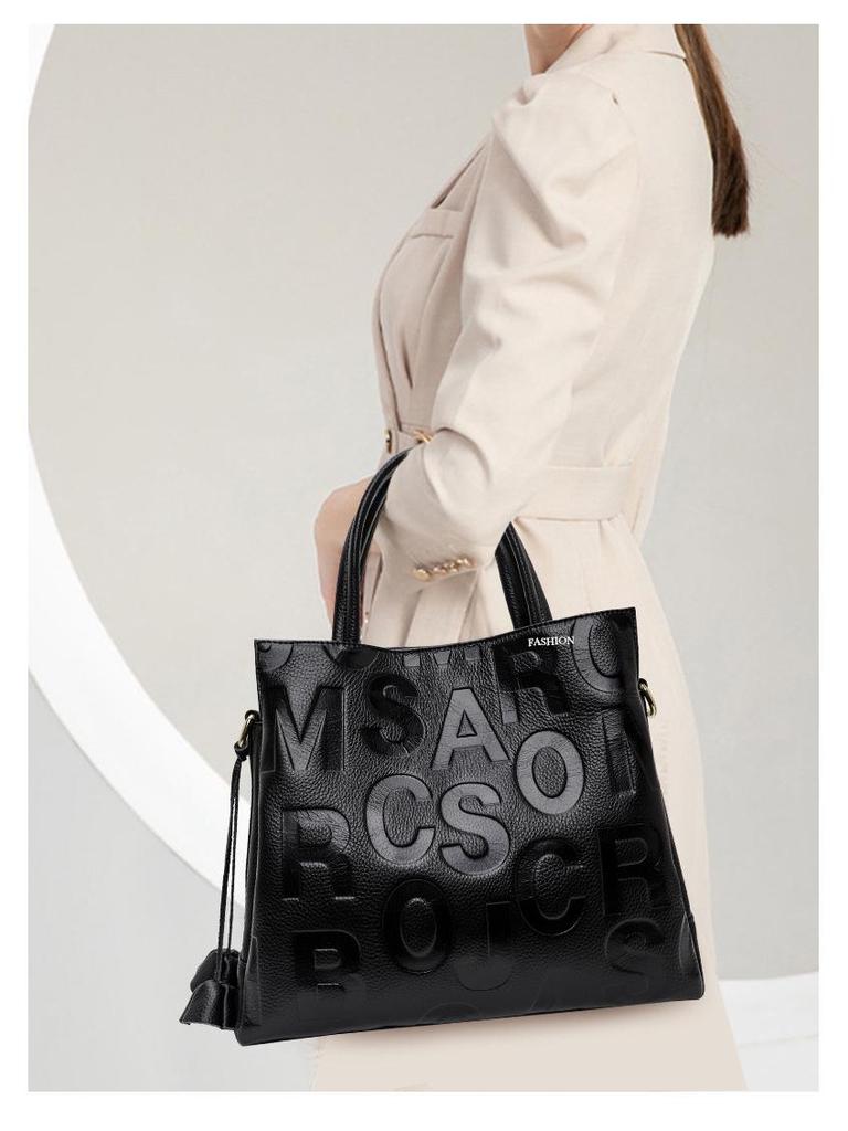 Thousand Classic 2025 Осень/Зима Большая Вместимость Сумка из Коровьей Кожи для Женщин - На Плечо и Через Плечо