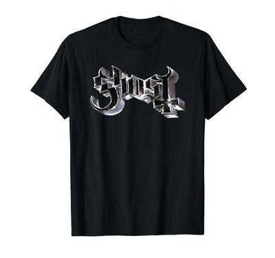 Ghost – Футболка с хромированным логотипом Skeleta