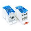 UKK125A Din Rail Terminal Block One In Six Out Power Distribution Block Universal Electric Wire Connector Junction Box 1 Piece