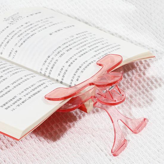 Прозрачный держатель для страниц, зажим, Hands-Free, помощник для чтения книг и документов, портативный мини-акриловый зажим для книг, для нот, студентов, профессионалов