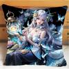 Arena of Valor Honor of Kings Xi Shi Подушка и наволочка Чехол для подушки-подушки Двусторонняя печать Плюшевые декоративные подушки 40x40см