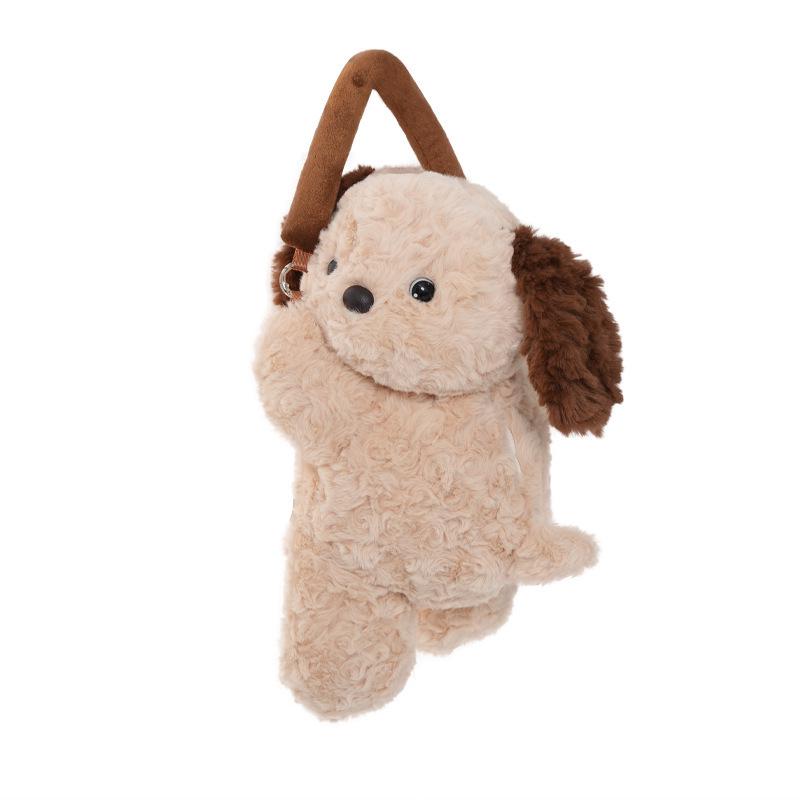 Plush Dog Car Tissue Box: Cute Hanging Cartoon for Car Interiors