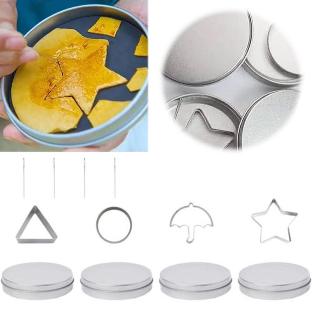 12 PCS Set Sugar Cookie Mold Korean TV Games Candy Maker Korean Game Honeycomb Cookies Stainless Steel Kit For Fans