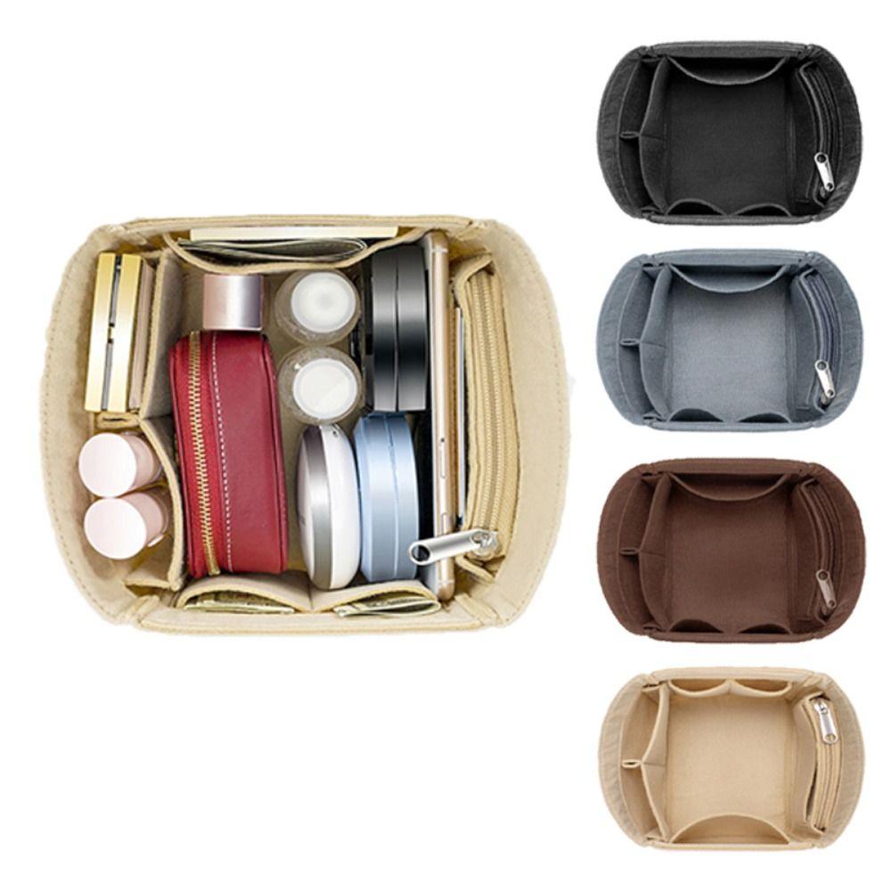 Felt Bucket Bag Internal Bag Large Capacity Multi-Pocket Purse Liner Storage Organization Portable for Picotin18/22
