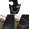 1PC Spike Rivet Punk Collar Necklace Goth Rock Biker Link Chain Choker Jewelry