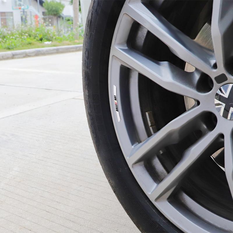 4pcs Aluminium Alloy Car Wheel Hub Stickers For Mitsubishi Ralliart Outlander ASX Lancer Lancer-Ex Competition Eclipse Expo