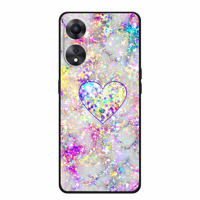 Чехол для OPPO A78 5G Модный силиконовый мягкий ТПУ задняя крышка для Oppo A58 A58X 5G OPPOA78 5G Чехлы для телефонов Ударопрочный CPH2483 Fundas