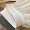 Прозрачная Защитная Юбка Нижняя Юбка Сетчатая Нижняя Юбка на Высокой Талии Комбинация Платье Девочки