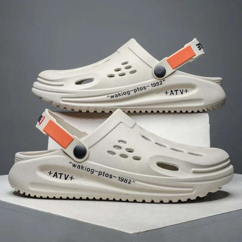 Мужские летние сандалии мужские шлепанцы мужские роскошные 2024 оригинальные брендовые туфли тапочки для гостиной прогулочные домашние шлепанцы