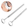 Pro Stainless Steel Checking Mirror For Eyelash Extension 1PC Portable Dental Mirrors Mouth Tooth