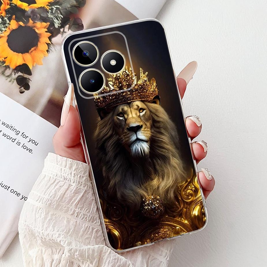 For Realme Note 50 Case RMX3834 Cute Cat Painted Cover Clear Silicone Soft TPU Phone Case For Realme Note 50 Note50 Fundas Coque