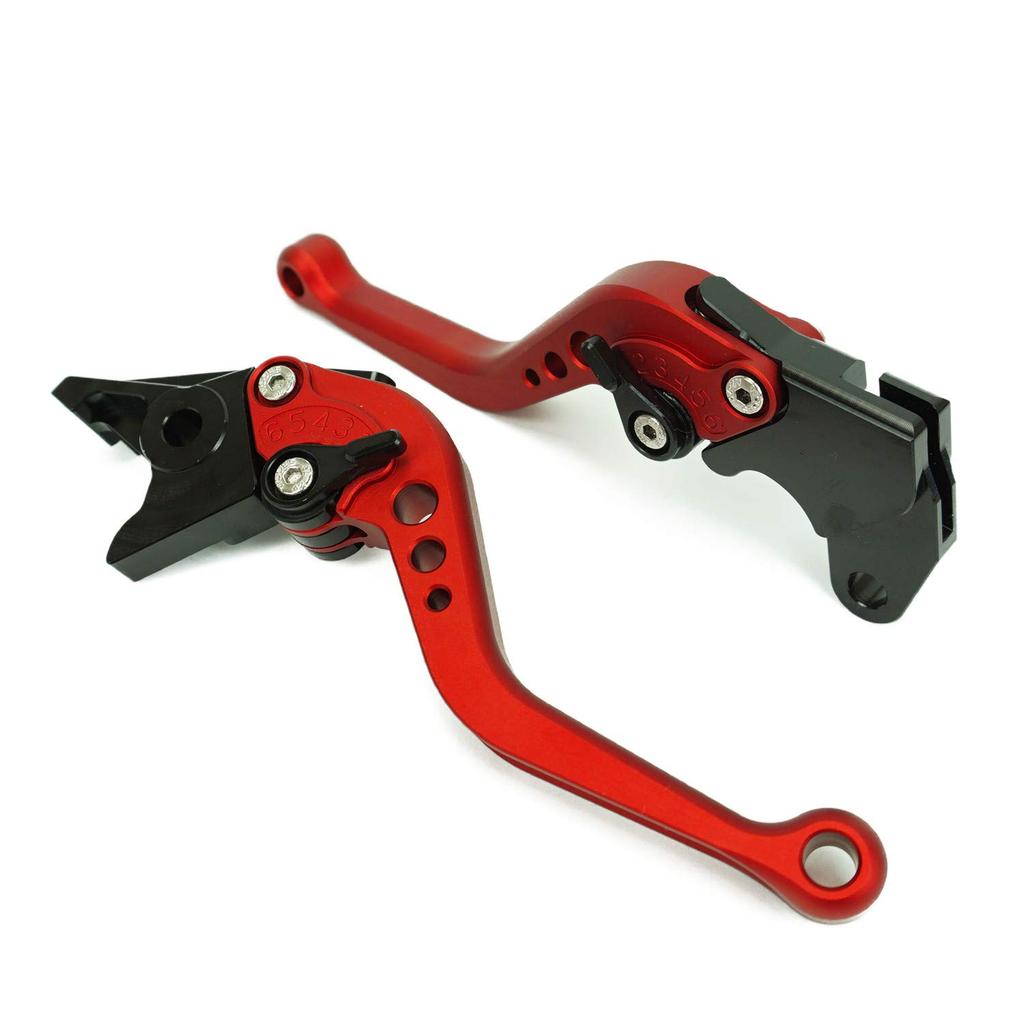 S113 Red Suzuki Brake and Clutch Compatible with Levers, 6-Level Adjustment, Short, V-Strom 250, GSX250R, GSR250, etc.