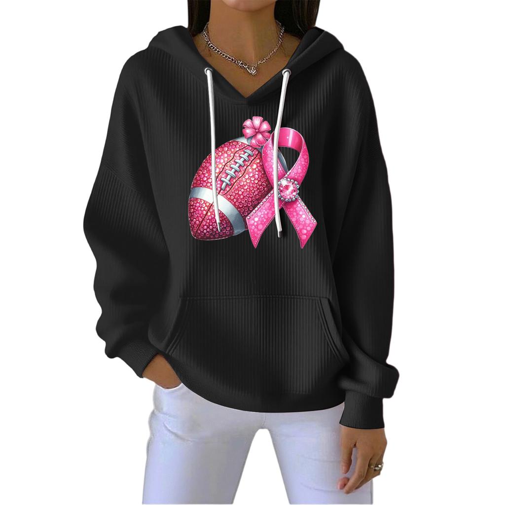 Женская мода Повседневный пуловер с принтом ангела Спортивная толстовка с длинным рукавом