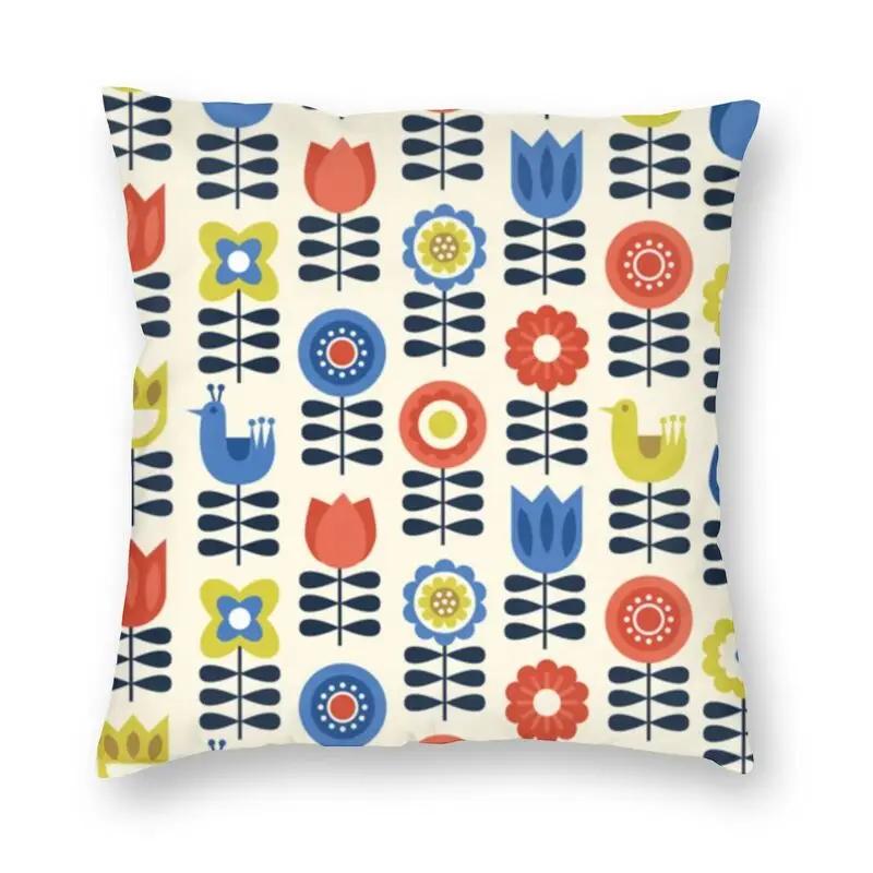 Orla Kiely Multi Stem and Bird Чехлы для подушек со скандинавскими цветами, напольная наволочка для гостиной, дивана, наволочка, домашний декор