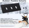 304 Stainless Steel Snow Blower Impeller Upgrade Kit, 1/4 Inch 3-Blade Universal Fit for 2-Stage Snow Blowers, Includes Mounting Hardware, Durable