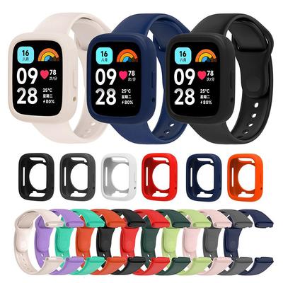 Силиконовый защитный чехол + ремешок для Redmi Watch 3 Lite/активный браслет-браслет Smart Watch Band