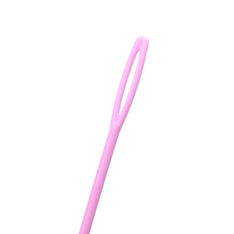 100 шт. Детские разноцветные пластиковые 7 см иглы для гобелена, шитья шерстяной пряжей, сделай сам