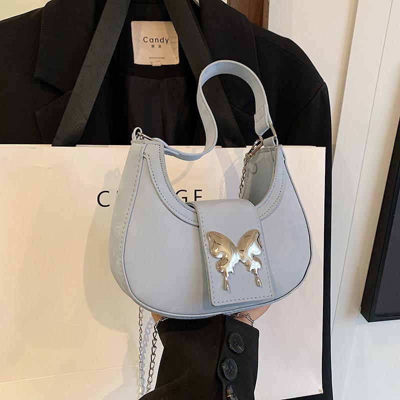 Универсальная сумка через плечо Niche Design, женская сумка на весну и лето, сумка подмышкой, нежная текстура, сумка на цепочке